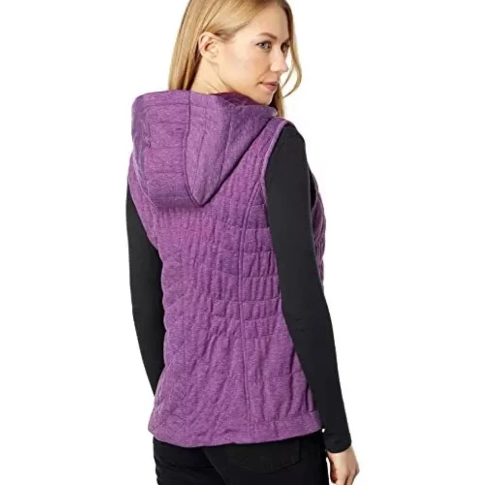 Avec Les Filles hooded vest purple small‎